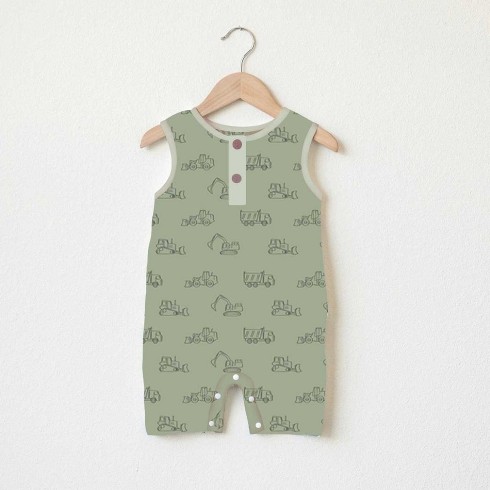 Bamboo romper, tank. Size 6-9 months